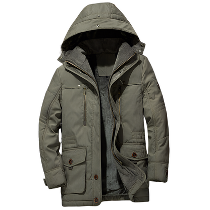 Bruce - Μοντέρνα κουκουλοφόρη ζακέτα με θερμή επένδυση για άνδρες