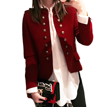 Rhoda - Κομψό Μπλέιζερ με Όρθιο Κολάρο για Γυναίκες