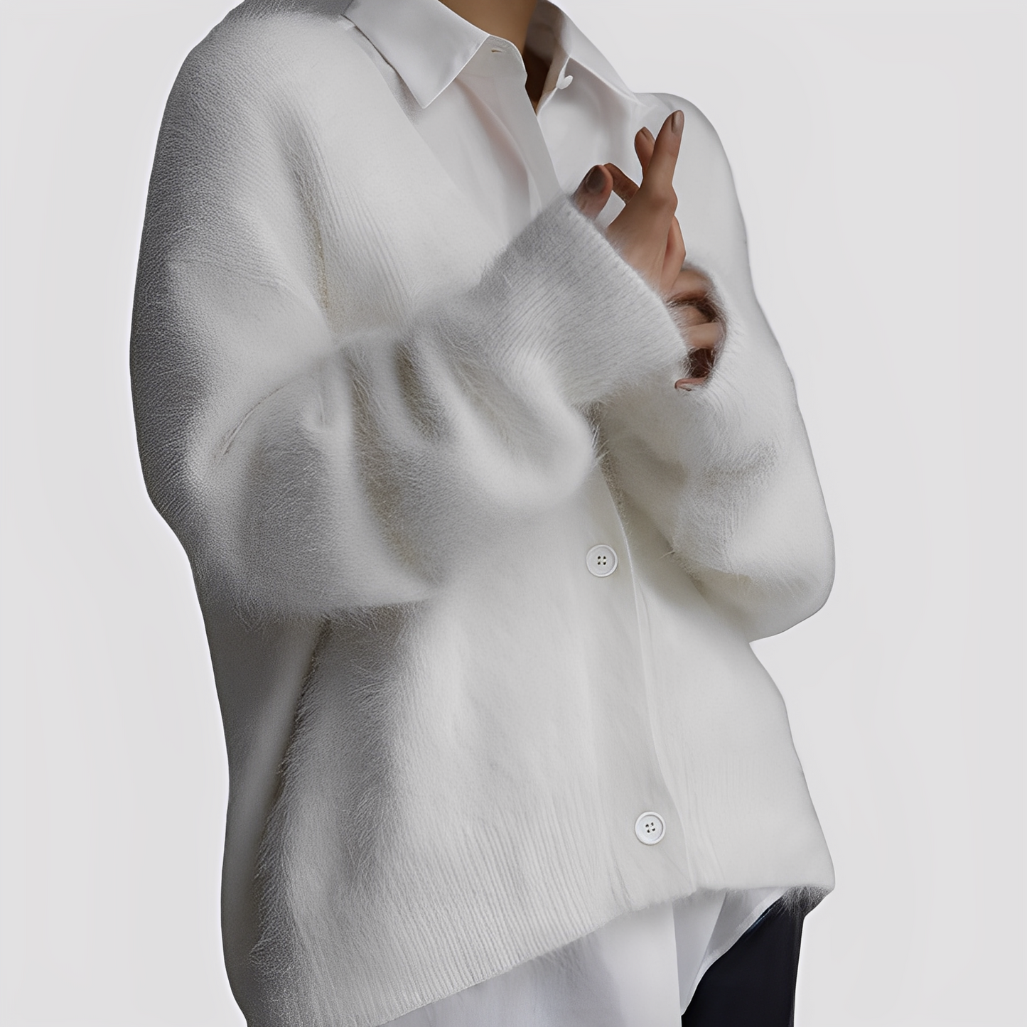 Lavena - Απαλό Oversize Πουλόβερ Κασμίρ για Γυναίκες