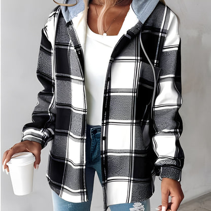 Briana - Καθημερινή, ζεστή ζακέτα με κουκούλα για γυναίκες