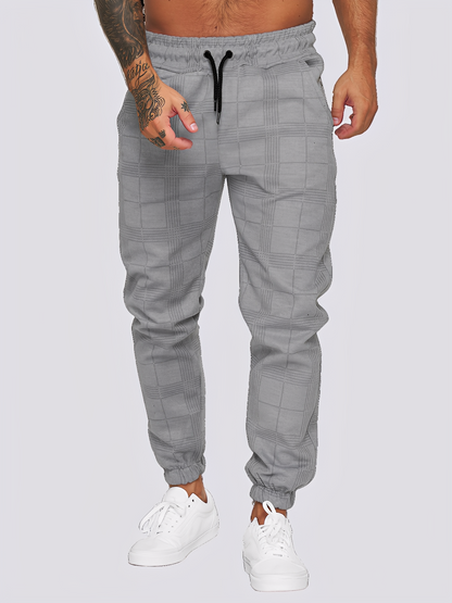 Jaeden - Κομψό καρό παντελόνι για άνδρες