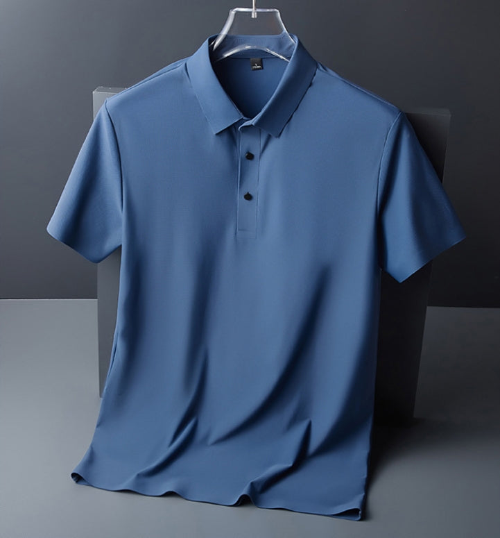 Malcom - Καθημερινό, αέρινο πόλο μπλουζάκι για άνδρες