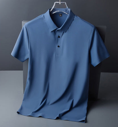 Malcom - Καθημερινό, αέρινο πόλο μπλουζάκι για άνδρες