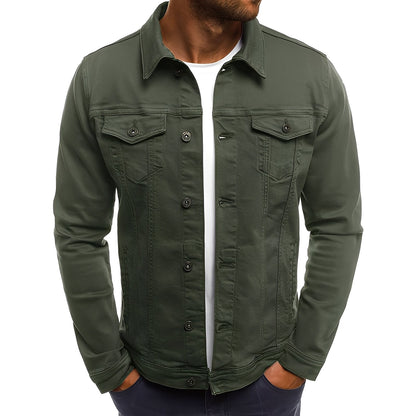 Steven - Κομψή Τζιν Ζακέτα με Τσέπες για Άνδρες