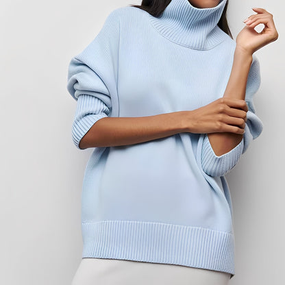 Sharon - Γυναικείο καθημερινό χαλαρό πουλόβερ