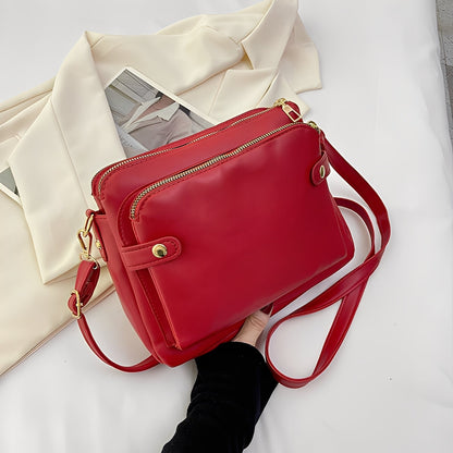 Michaela - Κλασική Γυναικεία Δερμάτινη Τσάντα Ώμου