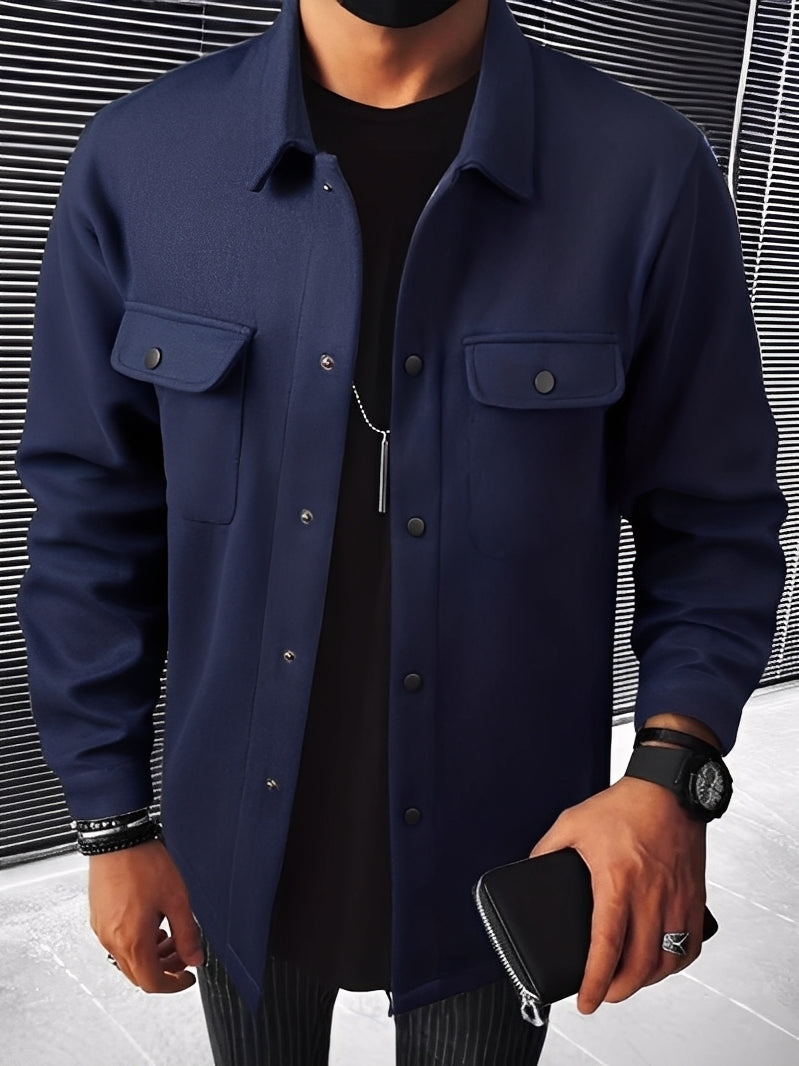 Francis - Ανδρική καρό ζακέτα για καθημερινή με τσέπες