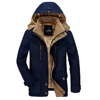 Tyrone - Ζεστή, χοντρή ζακέτα με κουκούλα για άνδρες