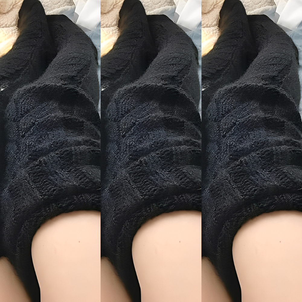 Hailee - Θερμές Πλεκτές Overknee Κάλτσες για Γυναίκες