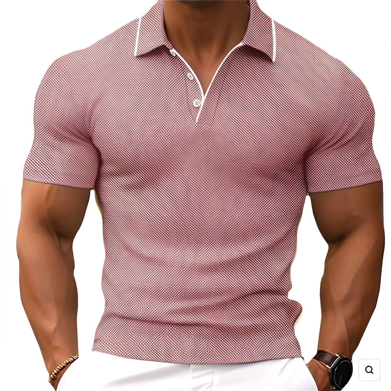 Florence - Αντρικό Πόλο με Κουμπιά για Καθημερινή Χρήση