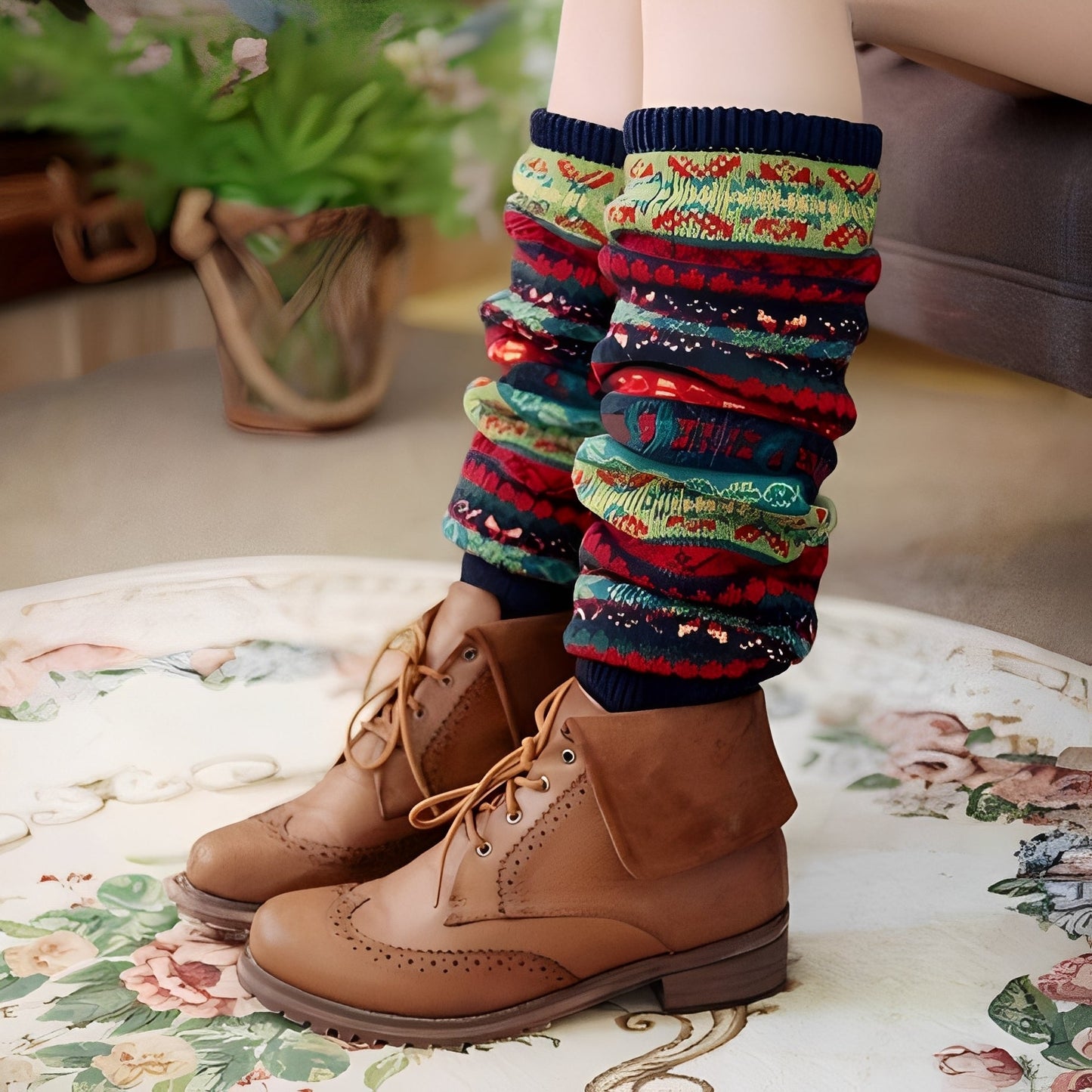 Suzanna - Μοντέρνες, θερμές, χοντρές βαμβακερές κάλτσες για γυναίκες