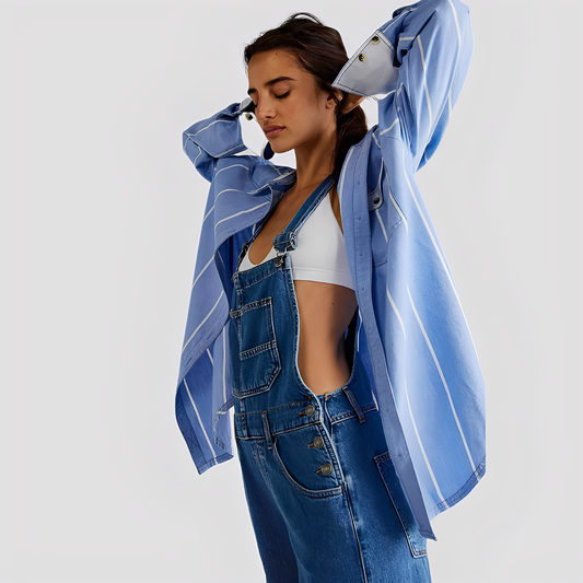 Mildred - Κλασική, άνετη γυναικεία τζιν σαλοπέτα