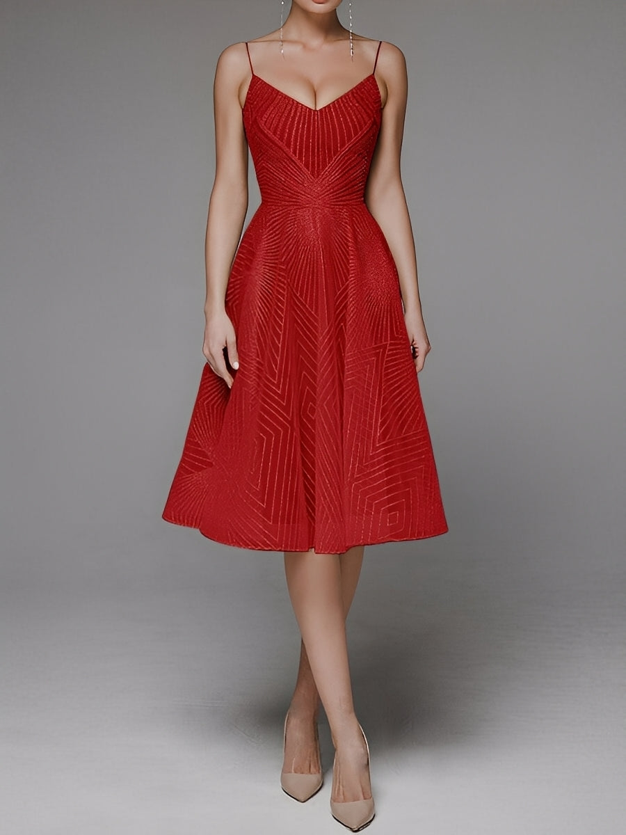 Anabelle - Κομψό, χωρίς μανίκια φόρεμα με λεπτούς ιμάντες για γυναίκες