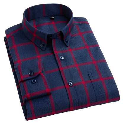 Nikolas - Καθημερινό καρό βαμβακερό πουκάμισο για άνδρες