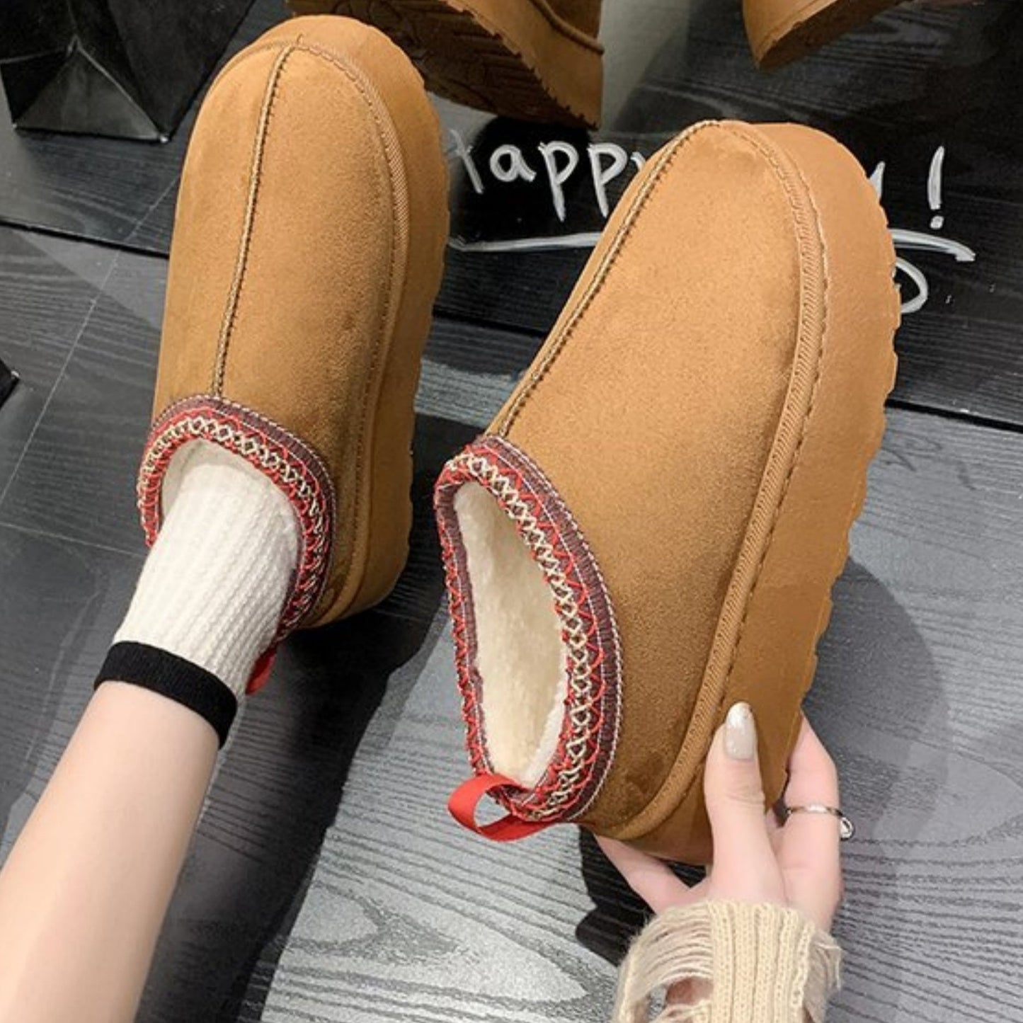 Audrey – Μπότες χιόνια μόδας στυλ muffin