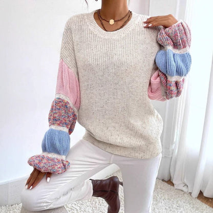 Griselda - Πολύχρωμο, άνετο πουλόβερ για γυναίκες