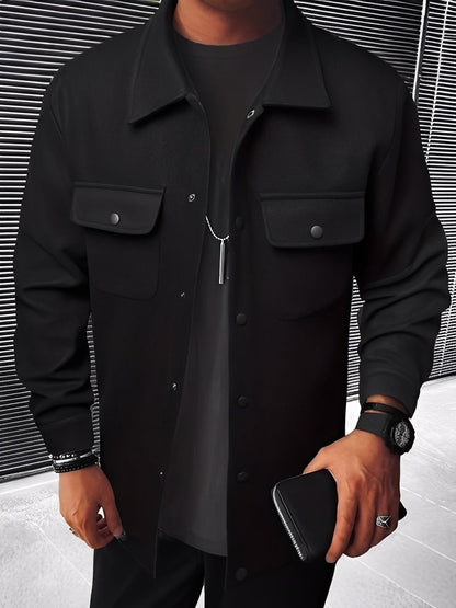 Francis - Ανδρική καρό ζακέτα για καθημερινή με τσέπες