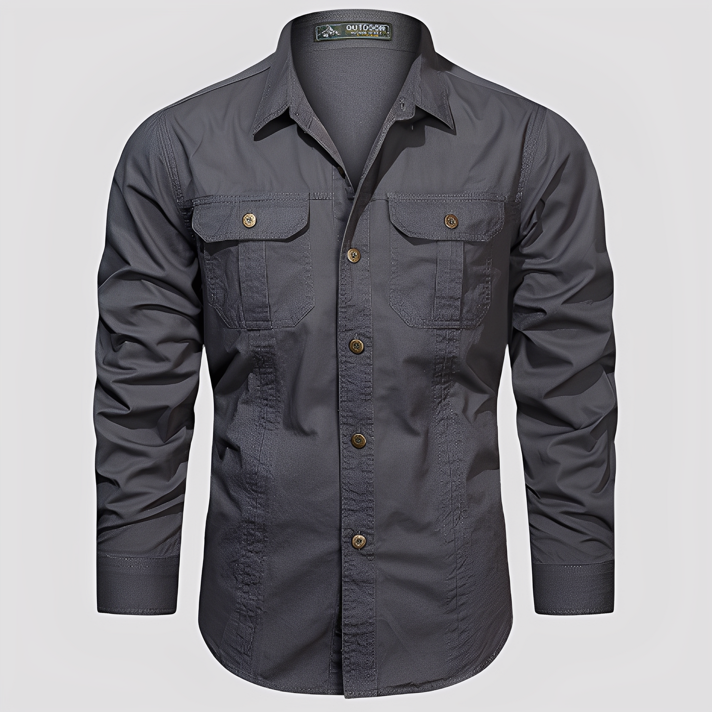 Ranulph - Άνετο Μακρυμάνικο Ανδρικό Cargo Πουκάμισο