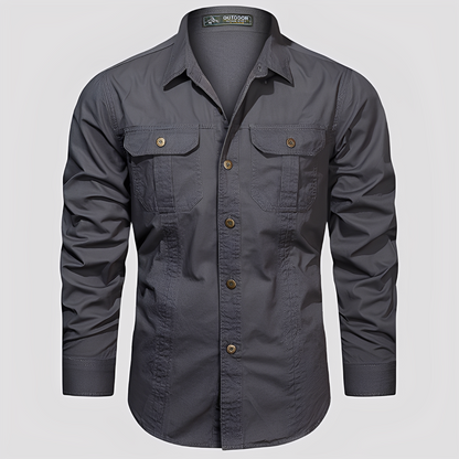 Ranulph - Άνετο Μακρυμάνικο Ανδρικό Cargo Πουκάμισο