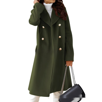 Amanda - Κομψό Δίχρωμο Παλτό για Γυναίκες