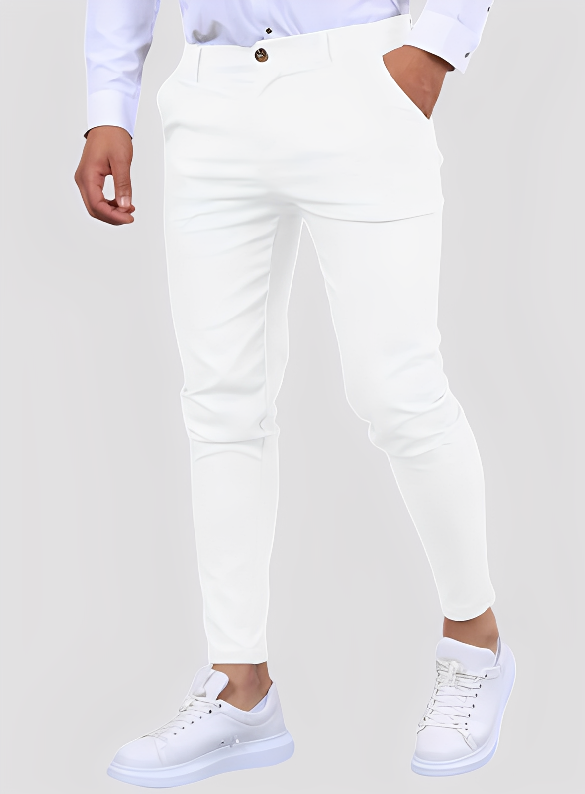 Reynard - Κοστούμι, ελαστικό στενό παντελόνι για άνδρες