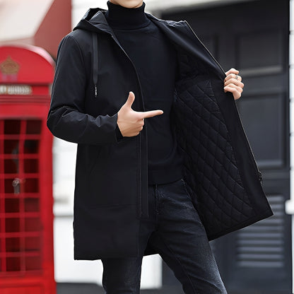 Derren - Καθημερινή, ελαφριά ζακέτα με κουκούλα για άνδρες