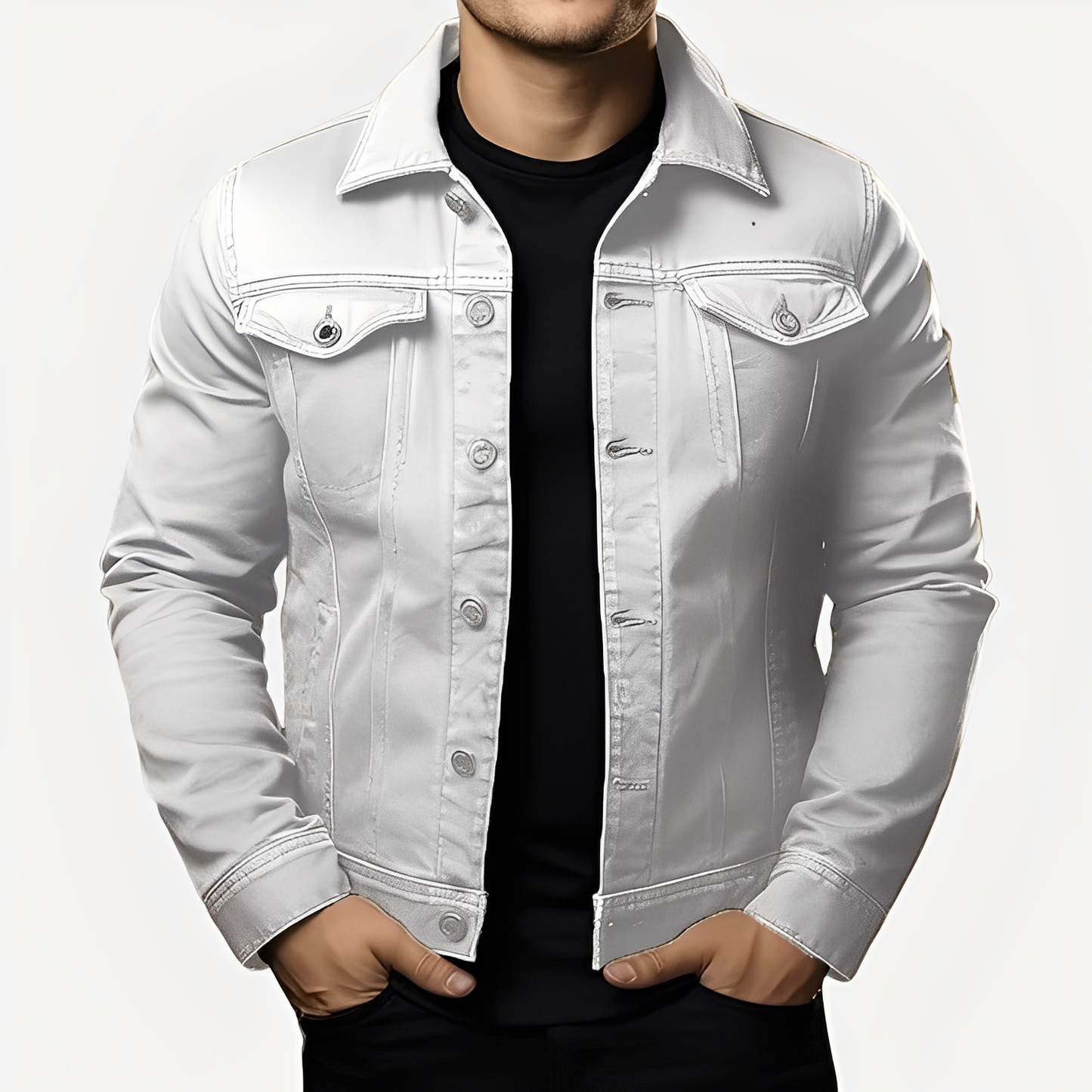 Smith - Κλασική ζακέτα με παχύ ύφασμα για άνδρες