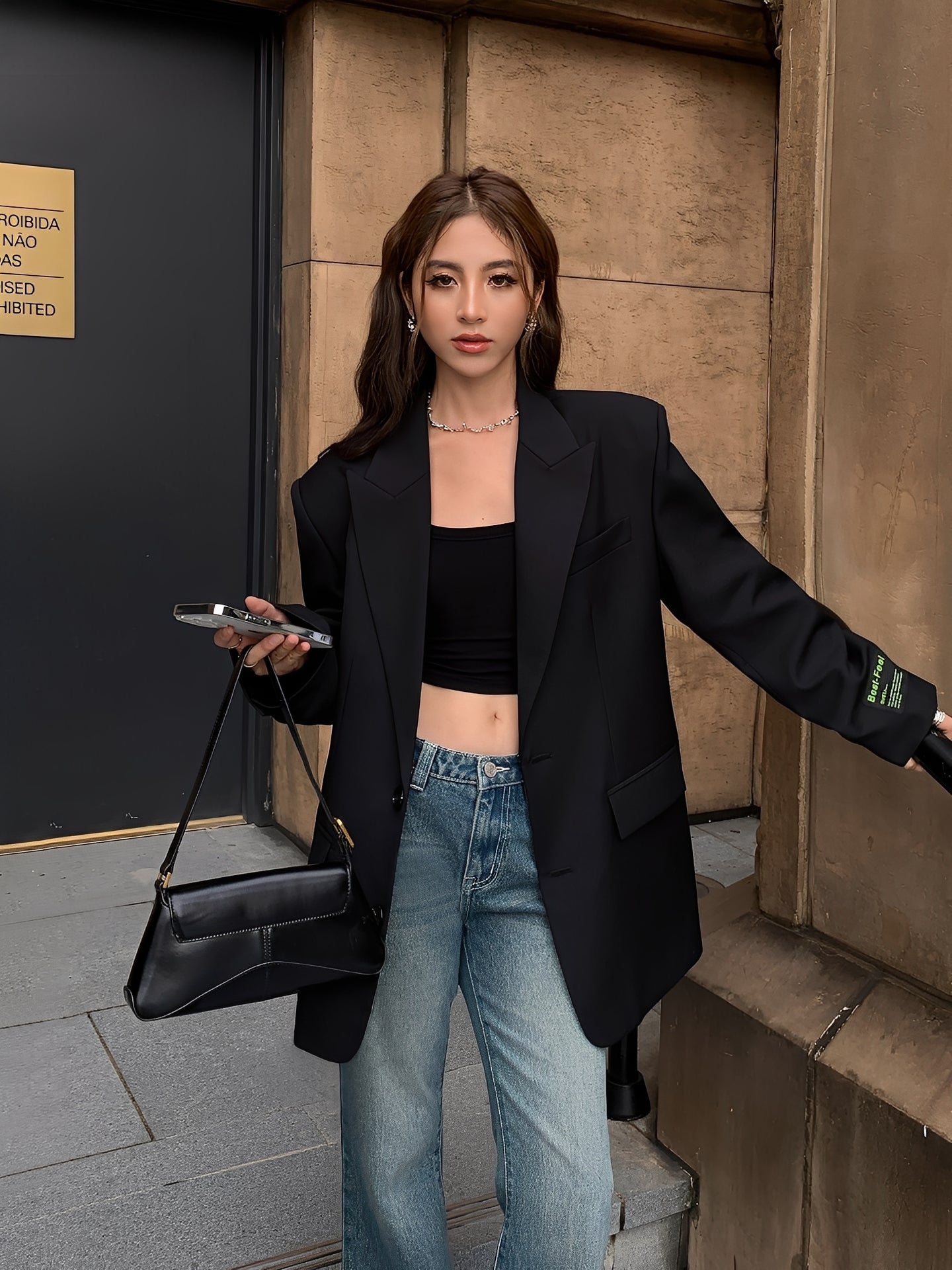 Maddison - Κομψό κλασικό oversize γυναικείο σακάκι