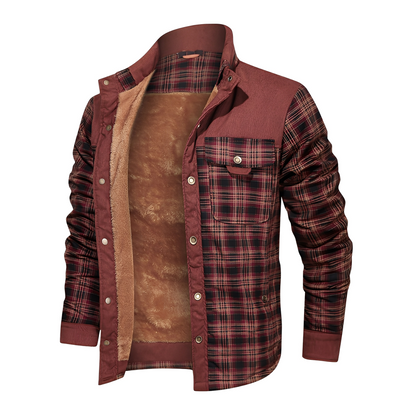 Harmon - Μοντέρνα καρό ζακέτα για άνδρες