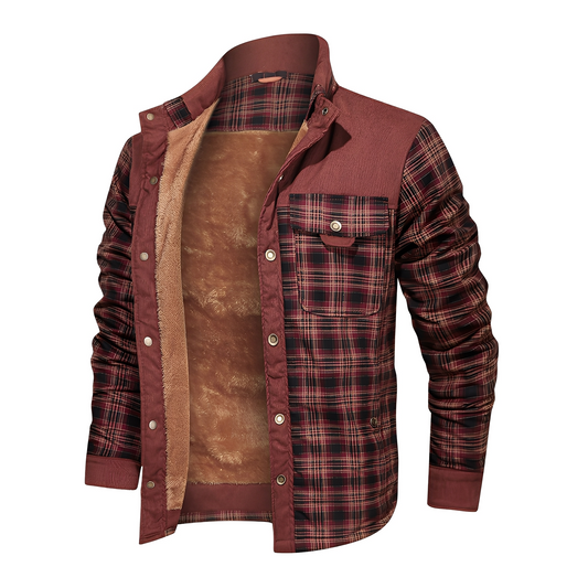 Harmon - Μοντέρνα καρό ζακέτα για άνδρες