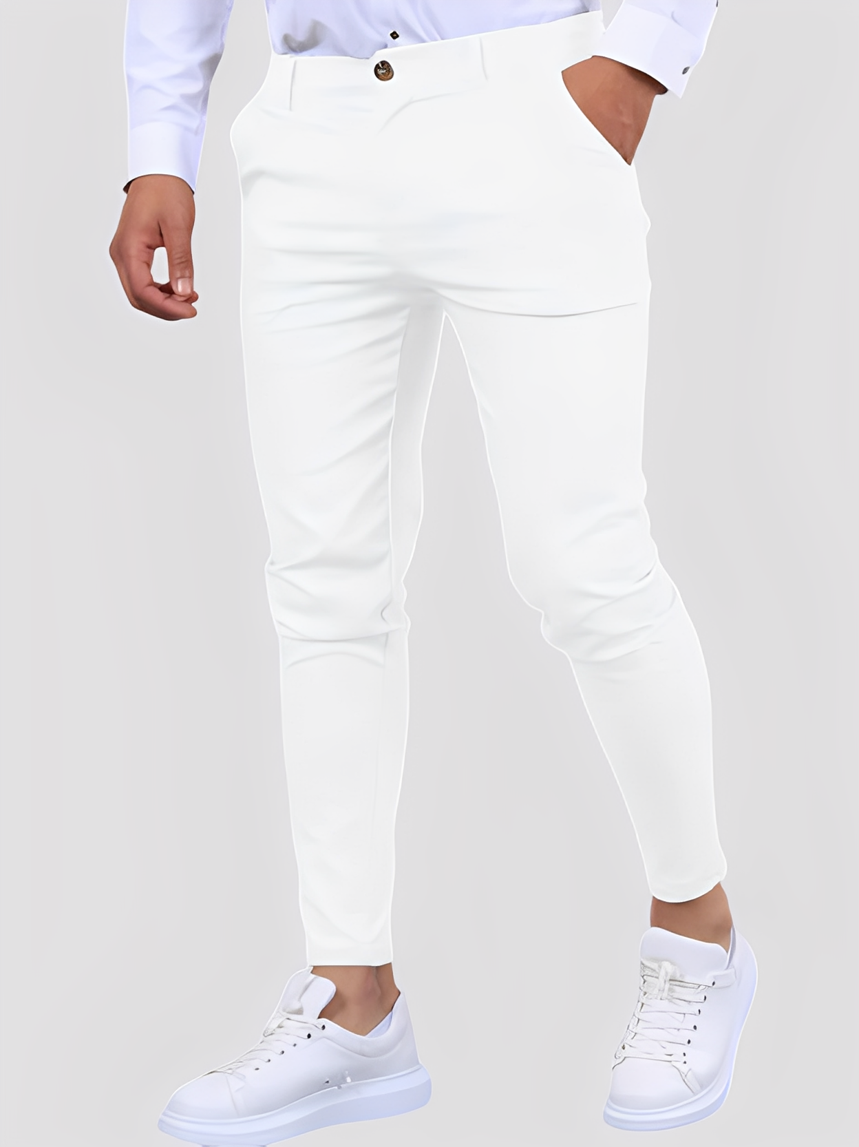 Shelton - Ανδρικό Καθημερινό Παντελόνι Stretch με Στενή Φόρμα