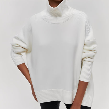 Sharon - Γυναικείο καθημερινό χαλαρό πουλόβερ