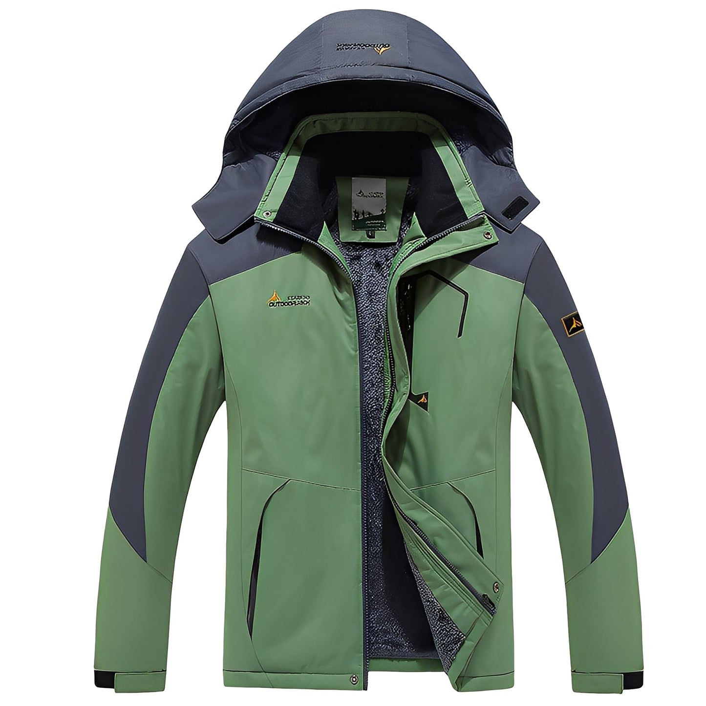 Heather - Μοντέρνα, με φλις επένδυση χειμερινή ζακέτα για γυναίκες