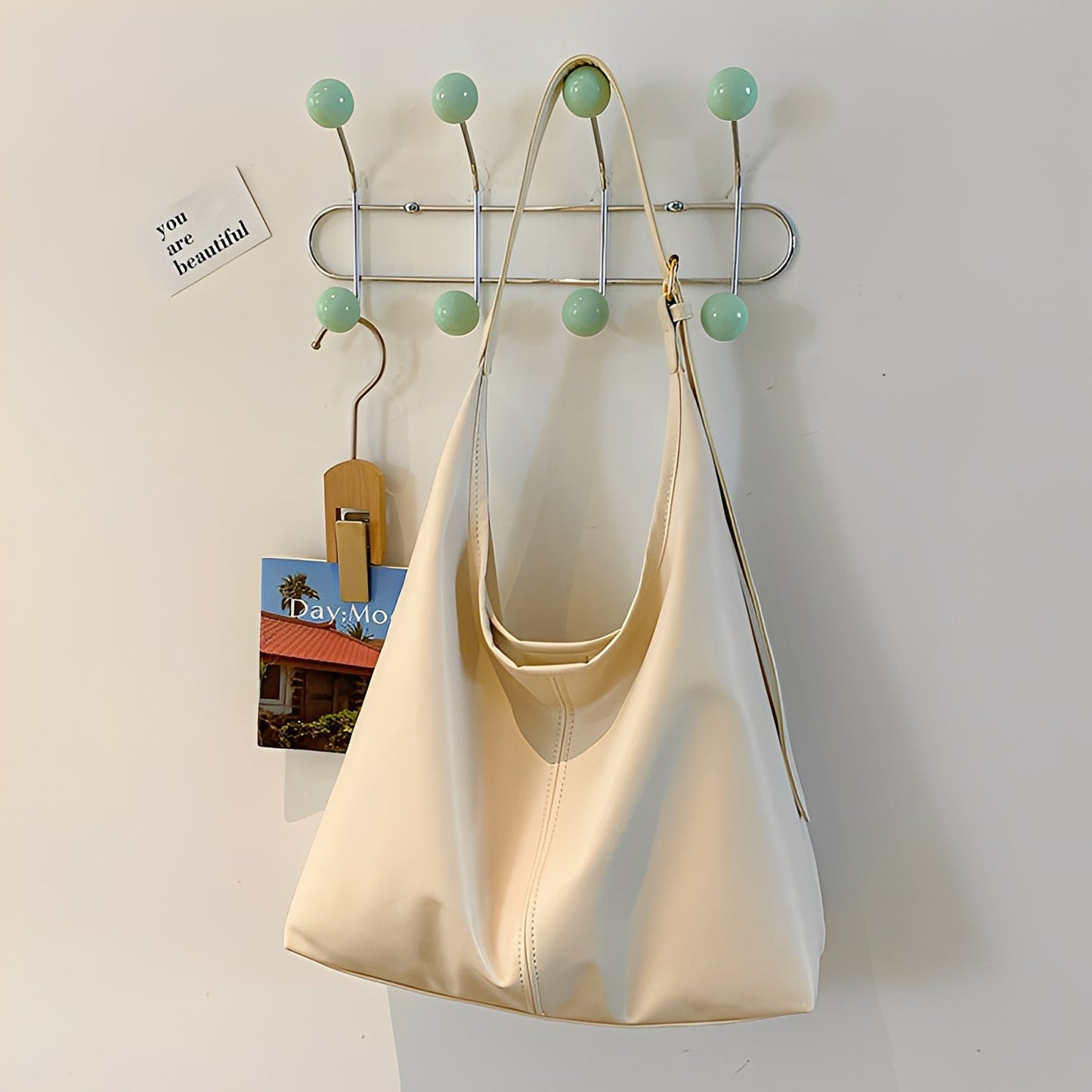 Kathleen - Χαλαρή Δερμάτινη Τσάντα για Γυναίκες