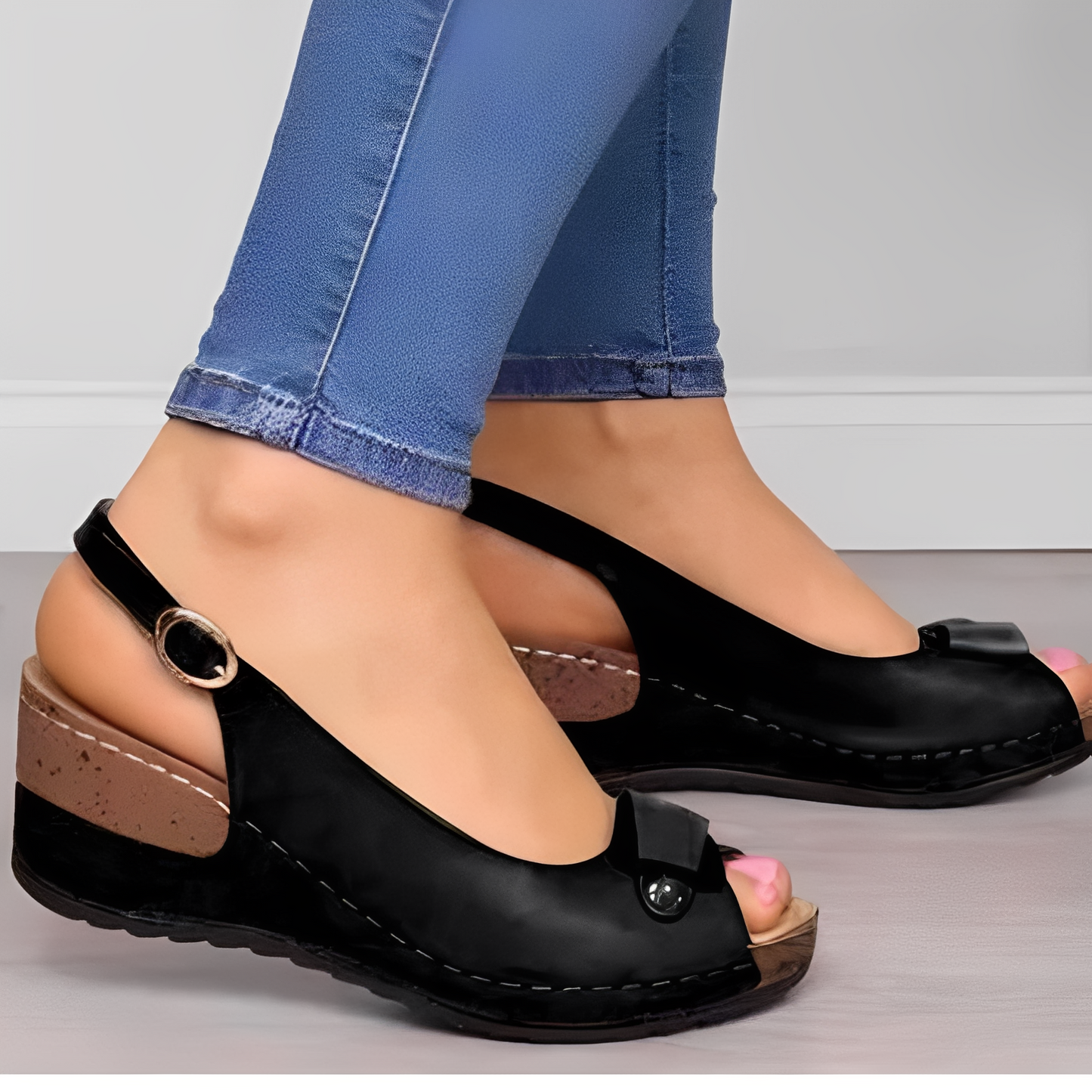 Neville - Άνετα Γυναικεία Σανδάλια με Τακούνι