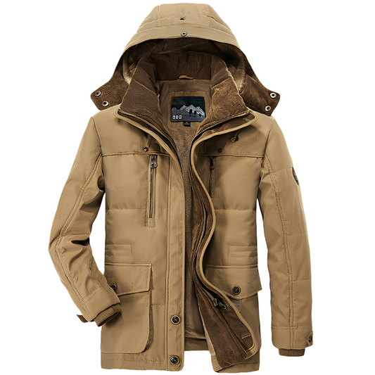 Bruce - Μοντέρνα κουκουλοφόρη ζακέτα με θερμή επένδυση για άνδρες