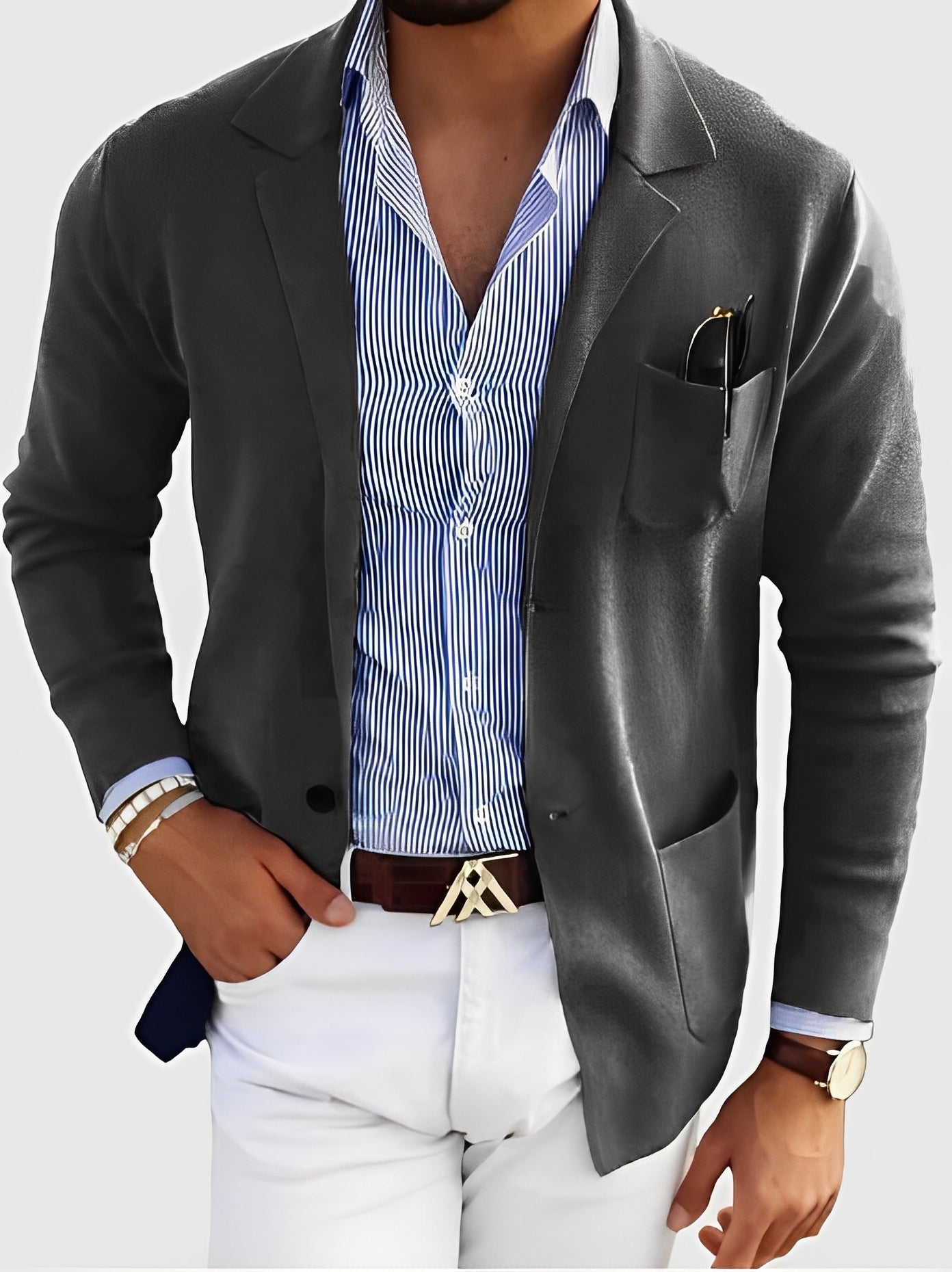 Darrin - Καθημερινή Ζακέτα με Τσέπες για Άνδρες