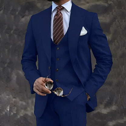 Cordell - Κομψό, επίσημο κοστούμι τριών τεμαχίων για άνδρες