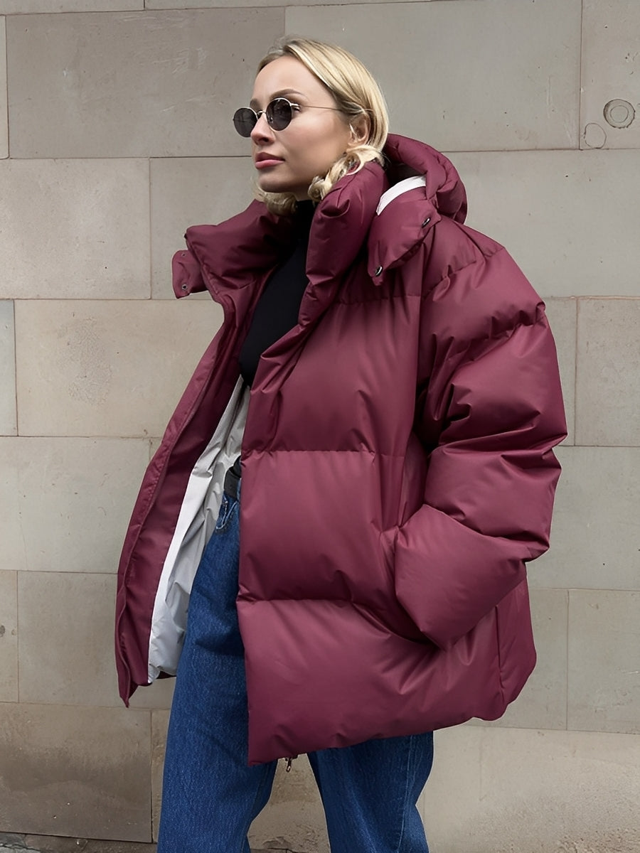 Loreen - Ζεστή, με φόδρα, χαλαρή γυναικεία ζακέτα