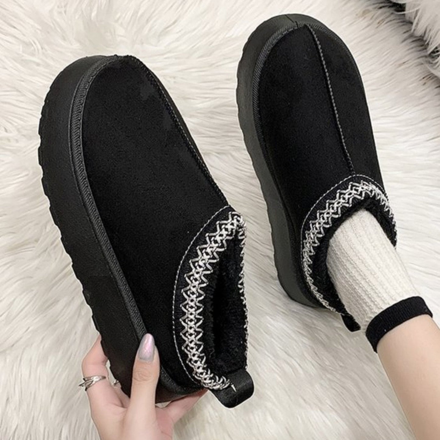 Audrey – Μπότες χιόνια μόδας στυλ muffin