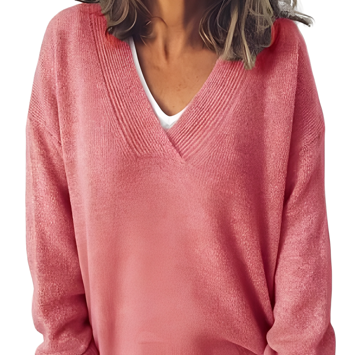 Camryn - Χαλαρός, χαλαρά πλεγμένο πουλόβερ για γυναίκες