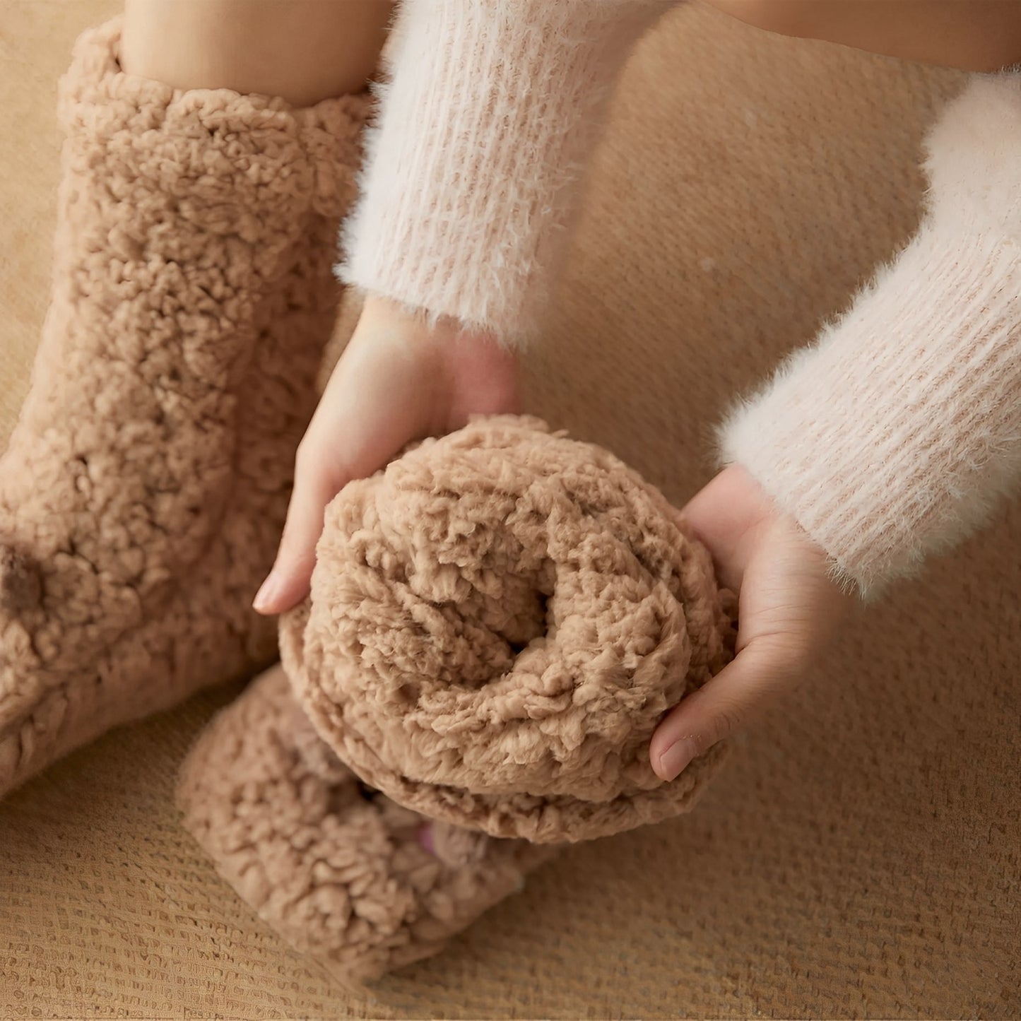 Caelie - Μοντέρνες, χαριτωμένες, παχιές κάλτσες fleece για γυναίκες