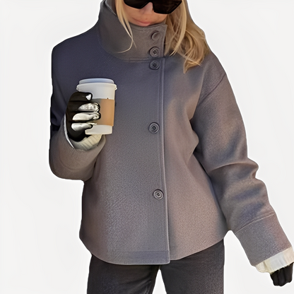 Carolyn - Κομψό μονόκουμπο μάλλινο σακάκι για γυναίκες