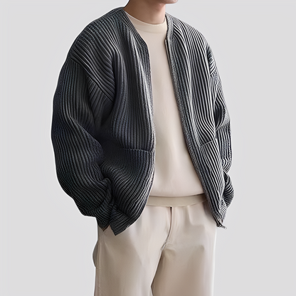 Willy - Άνετη πλεκτή ζακέτα με φερμουάρ για άνδρες