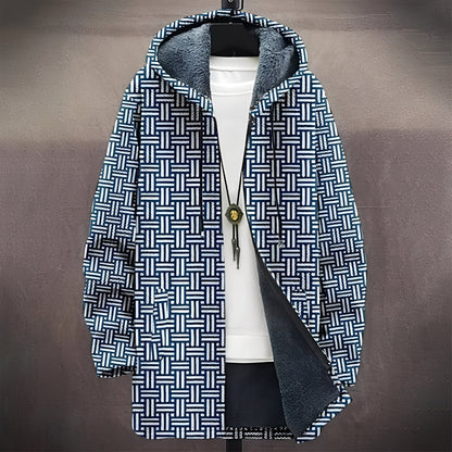 Wiley - Εντυπωσιακό, πολυλειτουργικό ανδρικό παλτό με εκτύπωση