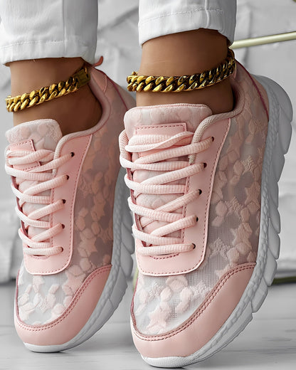 Elisabeth - Άνετα, αναπνεύσιμα sneakers με λουλουδένιο σχέδιο για γυναίκες