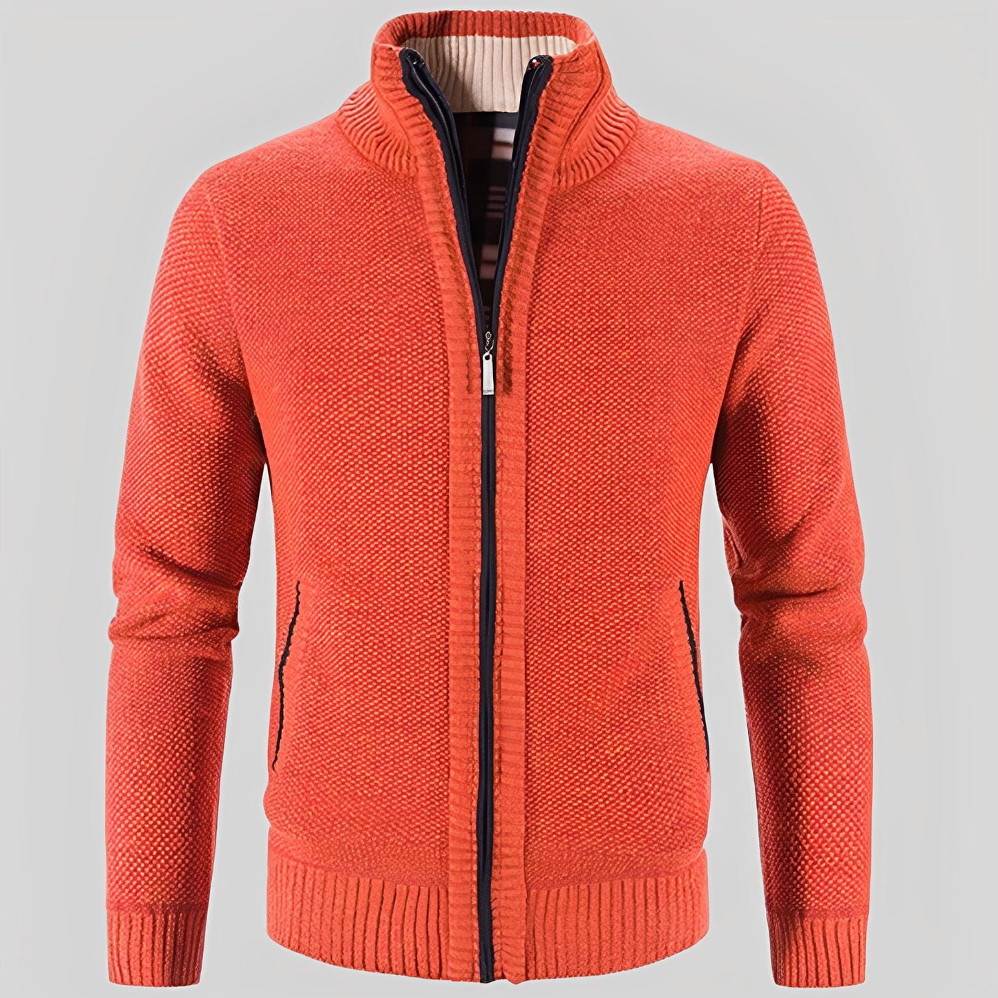 Kelvin - Απλή Ζακέτα με Φερμουάρ για Άνδρες