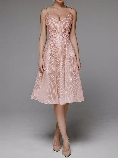 Anabelle - Κομψό, χωρίς μανίκια φόρεμα με λεπτούς ιμάντες για γυναίκες