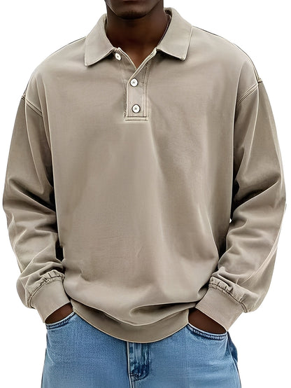 Clayton - Τυπικό Μακρυμάνικο Πόλο πουκάμισο για Άνδρες