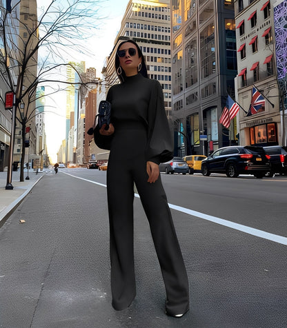 Rebeccah - Μοντέρνα γυναικεία ολόσωμη φόρμα με μακριά μανίκια